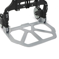 Hitree chariot pliant de haute qualité support d'expansion de chariot à plat robuste poussette de chariot à 2 roues de grande capacité