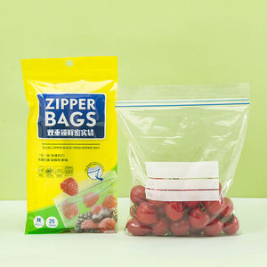 Sacs refermables à soufflets imprimés, réutilisables, avec fermeture éclair, pour conservation alimentaire, congélation et sandwichs - Product Image 1