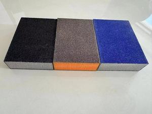 Bloc de ponçage éponge haute densité HBXT Éponge polie en <span class=keywords><strong>bois</strong></span> Bloc de ponçage abrasif à la main pour le métal - Product Image 2
