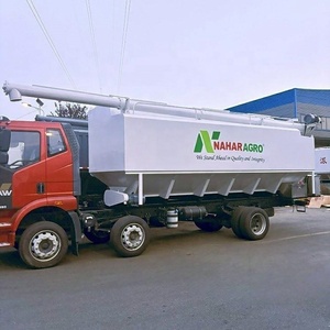 Carrocería de camión cisterna para transporte de grano a granel, camión nuevo para transporte de alimento para pollos con silos - Product Image 6
