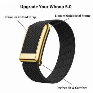 Bracelets de montre intelligents Handodo en nylon tricoté respirant avec boucle à dégagement rapide, accessoire doré, style mode - Product Image 3