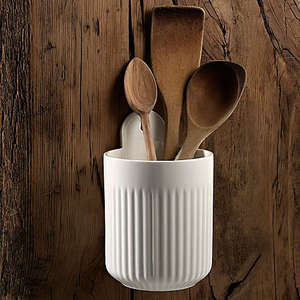 Porte-couverts en céramique blanc nordique rangement <span class=keywords><strong>d</strong></span>'ustensiles <span class=keywords><strong>de</strong></span> <span class=keywords><strong>cuisine</strong></span> mural écologique pour la maison Restaurant grand <span class=keywords><strong>magasin</strong></span> utilisation - Product Image 1