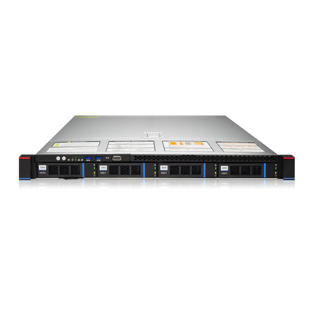 1U 4 Bay Server Barebone Support Xeon Processor,24*128GB RAM,2*full Size GPU Server
