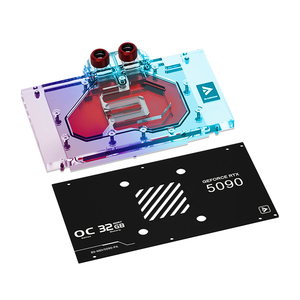 Barrow 5090 GPU <strong>Water</strong> <strong>Block</strong> for MSI RTX5090 VENTUS Series VGA <strong>Water</strong> Cooler, 5V ARGB Black/White, BS-MSV5090-PA - Product Image 1