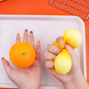 Nouveau Jouet Squishy Orange Réaliste Créatif 2025 – Anti-Stress en TPR à Presser pour Enfants et Adultes, Cadeau Idéal pour la Décompression - Product Image 1