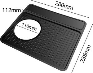 Tapis antidérapant en silicone pour tamper à café, tapis de station de pressage étanche pour baristas, tapis de tamper à expresso 870/880 - Product Image 5