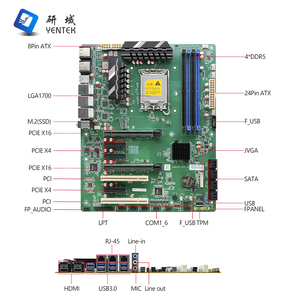 ATX lga1700 i3 i5 i7 I9 4 DDR5 8 <span class=keywords><strong>SATA</strong></span> 3.0 m. 2 4 HD VGA hiển thị PCIe 5.0 X16 PCIE x4 2X <span class=keywords><strong>PCI</strong></span> 3 LAN 6 Com công nghiệp Bo mạch chủ - Product Image 3