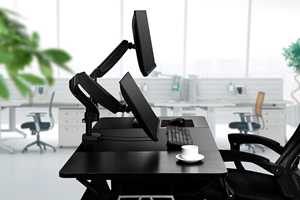 17 ''-27'' 컴퓨터 모니터 용 듀얼 LCD 모니터 스탠드 - Product Image 4