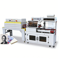 Machine d'emballage automatique avec découpe en L et scellage pour film POF, tunnel de rétraction thermique PP PVC pour boîtes et bouteilles de parfum