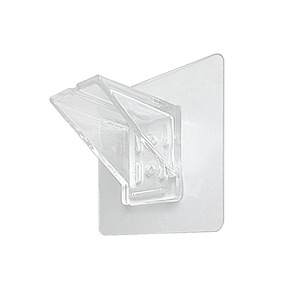 Soporte Adhesivo para Barra de Cortina Qinfeng, 150 mm x 70 mm, Plástico, Instalación sin Taladro, para Barras de Cortina - Product Image 1