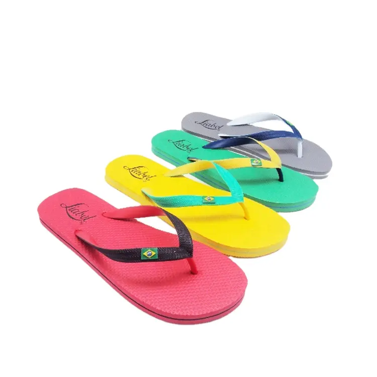Wholesale ladies summer Hawaiian print beach slides for women custom flip flops women casual slippers EVA sandals women