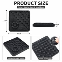 Tapis de léchage en silicone pour chien, enrichissant et apaisant, sans BPA, compatible congélateur, pour friandises glacées et rafraîchissement des animaux domestiques