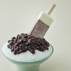 Damccot Patbingsu Coreano de Leche y Frijol Rojo, Helado Congelado, 6 Unidades de 70g, Bolsas Individuales con Empaque Interior y Exterior, a Granel - Product Image 3