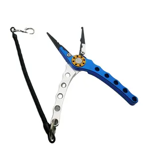 Stainless Steel fishing pliers Fishing tackle Gripper Wire Clamp Straight Nose Split Hook Removal lure pliers