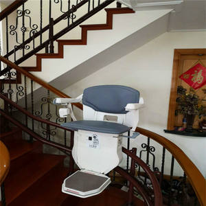Incurvé intelligent automatique d'urgence maison ascenseur ascenseur de chaise d'escalier pour personnes handicapées - Product Image 5