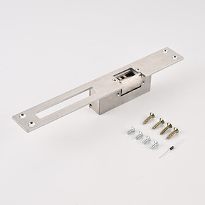 Serrure électrique standard en gros 12V avec plaque frontale longue et courte pour système de contrôle d'accès de portes en bois et en métal - Product Image 3