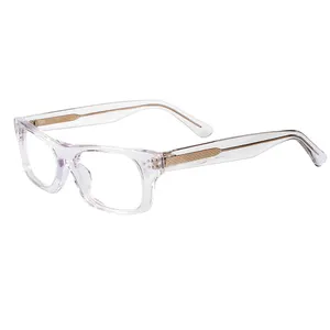 Wear-resisting Square Frames With Premium Acetate Material Trendy Reading Glasses Order Online Prescription Glasses Frames