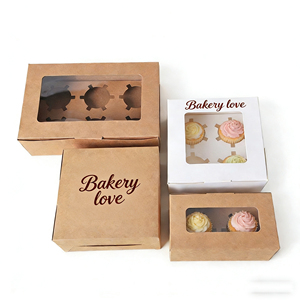 Emballage de boulangerie pour biscuits avec logo personnalisé imprimé sur boîte en papier - Product Image 4