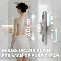 Brosse de douche électrique murale OEM ODM, étanche IPX7, rechargeable 10000mAh, 45W USB CE B2B
