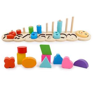 Premium Customizable Caterpillar-Themed Building Blocks Set Kids Creative Play OEM/ODM Colorful Stackable <b>Toys</b> Made of Wood - Product Image 3