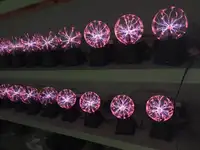 Vertrauens würdiger China-Lieferant 8 Zoll große dekorative bunte elektrische magische Glas plasma kugel nebel wachsen Kugel lichter