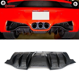 New Arrival OEM Style Car Auto Parts Dry Carbon Fiber Car Rear Diffuser Lip for Ferrari 458 - Product Image 2