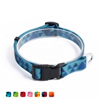 Collier pour chien en polyester imperméable BlackDoggy CN, Correa Para Perros, impression personnalisée par sublimation, accessoires pour promenades de chiens