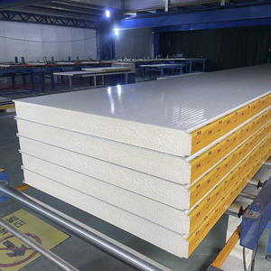 Panneaux muraux intérieurs en PU de 100 à 200 mm avec <span class=keywords><strong>isolation</strong></span> en PU/PIR, panneaux sandwich d'angle, matériaux de construction écologiques pour chambre froide - Product Image 2