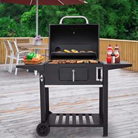 Barbecue à charbon de bois Barbecue extérieur Vu à la télévision Churrasqueira Produit Offre Spéciale Fumeur Grilles de barbecue