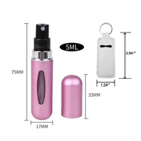 Supports de baume à lèvres en néoprène portables pour sublimation, porte-clés, porte-rouge à lèvres, porte-flacon de parfum, breloques de sac - Vente en gros