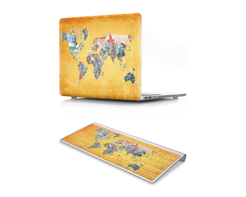 Carte du monde Bill-multicolore