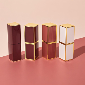 Tube Lipstik Kosong Plastik Premium Bentuk Oktagonal Warna-warni Custom Grosir, Dapat Diputar, 3ml 6ml 10ml 12ml - Product Image 2