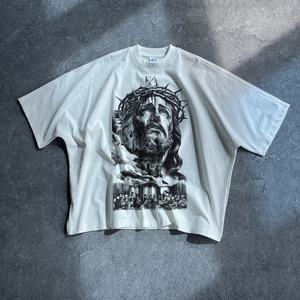 Logo personnalisé couleur unie Dtg Impression Boxy Fit Chemise courte T-shirt surdimensionné en pur coton pour hommes Streetwear Fabricant ample - Product Image 1