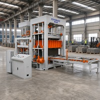Machine automatique de fabrication de briques creuses et pleines, de blocs emboîtables, système de mélange frontal pour usine de béton hydraulique QT18