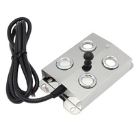 RIMEI Brumisateur ultrasonique à 4 têtes Mini humidificateur électrique en acier inoxydable 48V DC Générateur de brouillard ultrasonique pour pièces détachées de machine à brouillard