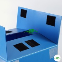 Boîtes de transport en plastique PP renforcé, style sucette, antidérapantes, pliables, empilables, personnalisables pour les industries alimentaires et de jus