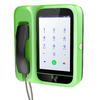Téléphone public pour l'école en plein air Android OS Reconnaissance faciale Grand écran 4G LTE Téléphone fixe sans fil Vidéo intelligente Téléphone public