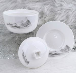 Vaisselle traditionnelle chinoise en porcelaine bleue et blanche de Jingdezhen, service de table décoré à la main, style oriental, pour collection, décoration de la maison - Product Image 4