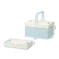 Boîte Cadeau Couleur Macaron, Boîte de Rangement Pliable en Plastique pour Camping en Plein Air, Bac de Rangement pour Petits Articles, Vente en Gros