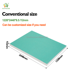 <span class=keywords><strong>Plaque</strong></span> <span class=keywords><strong>de</strong></span> plâtre moderne résistante à l'eau 1220X2440Mm 12Mm <span class=keywords><strong>Plaque</strong></span> <span class=keywords><strong>de</strong></span> plâtre pour <span class=keywords><strong>cloison</strong></span> <span class=keywords><strong>de</strong></span> salle <span class=keywords><strong>de</strong></span> bain - Product Image 4