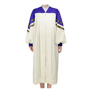 2025 Robes <span class=keywords><strong>de</strong></span> choeur d'église vêtements chantants avec étole à motif <span class=keywords><strong>de</strong></span> blé personnalisé en couleurs <span class=keywords><strong>blanc</strong></span>/rouge/noir - Product Image 6