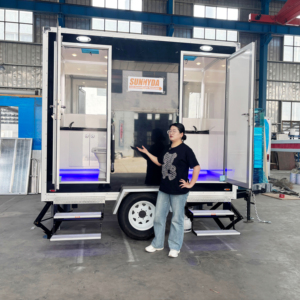 Portable Washroom Trailer Luxury <strong>Mobile</strong> <strong>Toilet</strong> Travel Trailer With <strong>Toilet</strong> Mini Camper Trailer With <strong>Toilet</strong> - Product Image 1