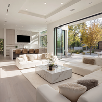 Ensemble de salon moderne de luxe personnalisé, de haute qualité, en bois massif, écologique, fait main, durable, modulaire et confortable pour appartement