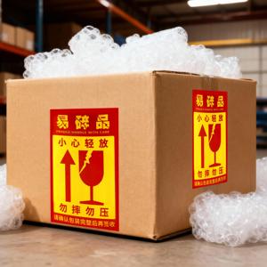 Custom Double Transparent Adhesive Sticker <strong>Fragile</strong> Safety <strong>Label</strong> For Shipping Security Logistics Warning <strong>Label</strong> - Product Image 3