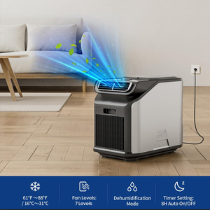 Climatiseur portable avec déshumidificateur 6000 BTU, refroidissement rapide, télécommande, idéal pour la vie en van, le camping en extérieur et les camions - Product Image 5
