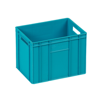 Caisse pliable ultra-robuste KE 800 en HDPE/PP, grande boîte de rangement empilable, conteneur Euro industriel, surface lisse, pour le stockage en vrac