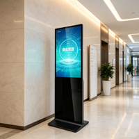Affichage numérique interactif intérieur avec écran tactile mural pour l'auto-service : Optimisez l'efficacité publicitaire
