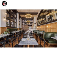 Ensemble de restaurant moderne personnalisable, table en bois massif, chaise de salle à manger américaine pour hôtels 5 étoiles - Marque Fulilai, excellente qualité