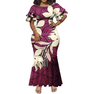 波利尼西亚部落印花女装经典连衣裙萨摩亚塔帕岛设计连衣裙晚礼服 - Product Image 5