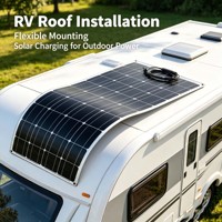 Panneau solaire flexible super fin de 300 W haute puissance pour la production d'énergie, adapté aux camping-cars, aux bateaux et à une utilisation en extérieur